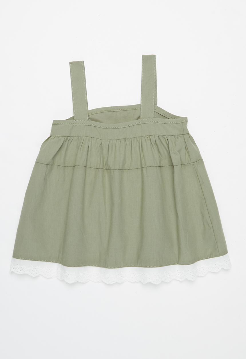 Pop Candy - Dress with braces - khaki