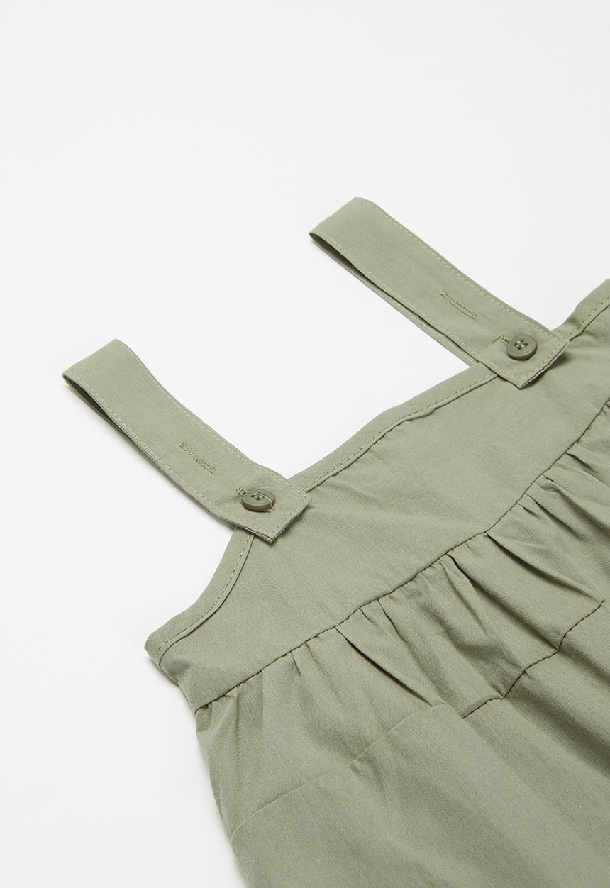 Pop Candy - Dress with braces - khaki