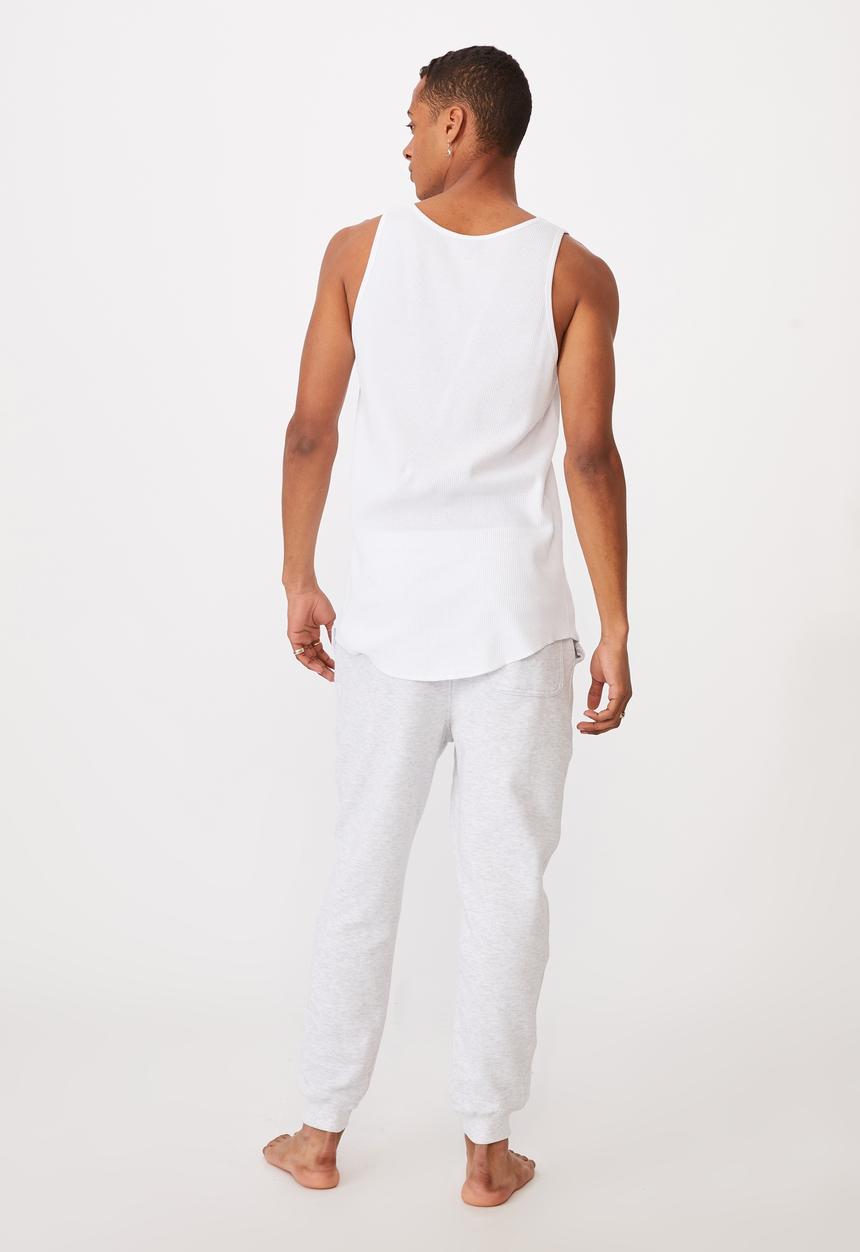 Cotton On - Waffle tank - white