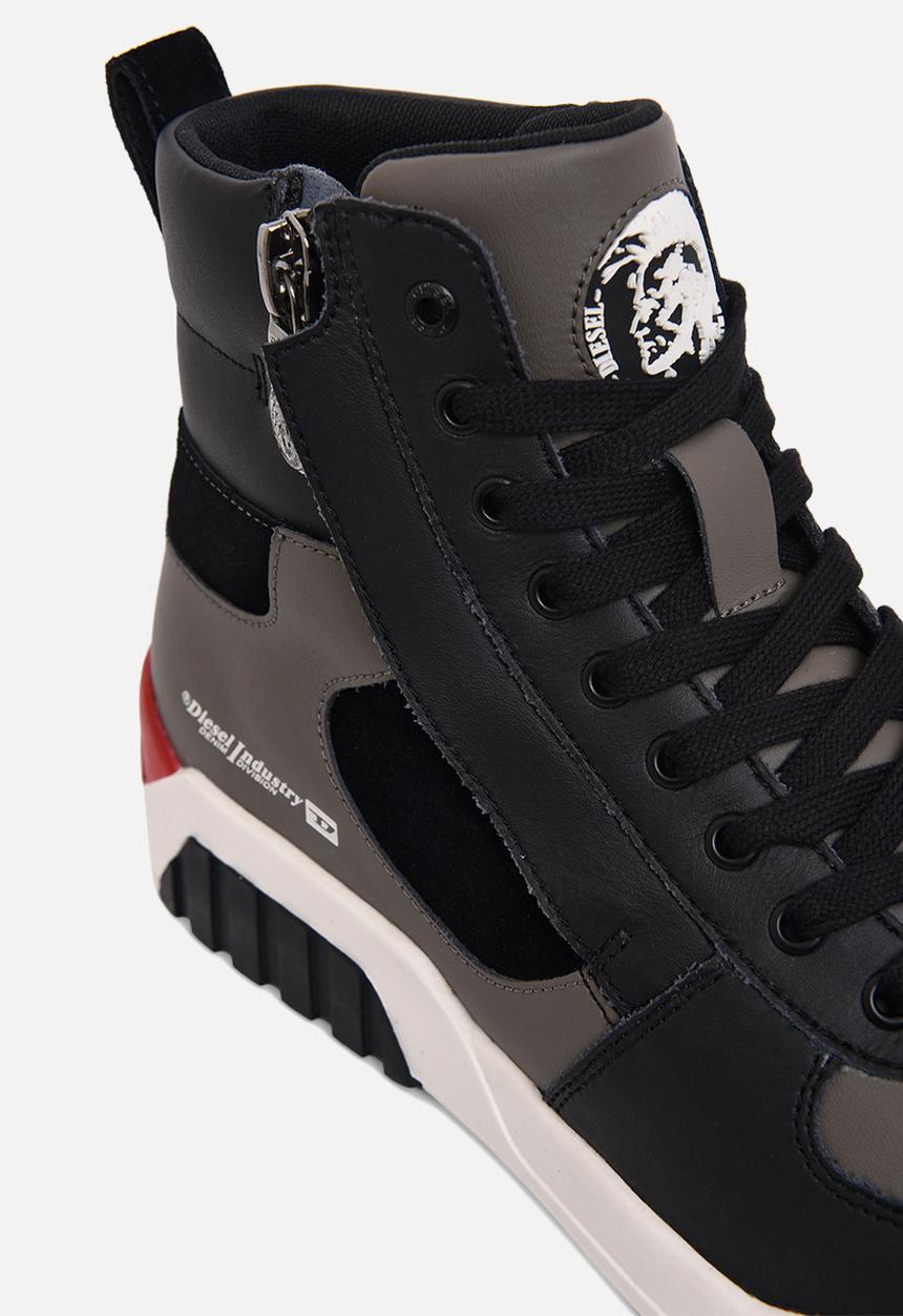 Diesel  - S-rua mid sk sneakers - black / bungee cord