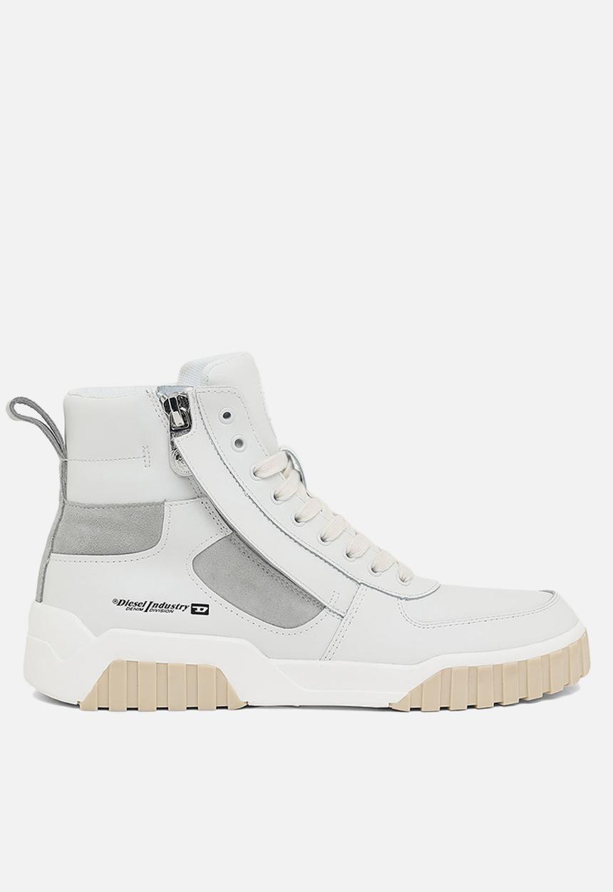 Diesel  - S-rua mid sk sneakers - white / grey violet