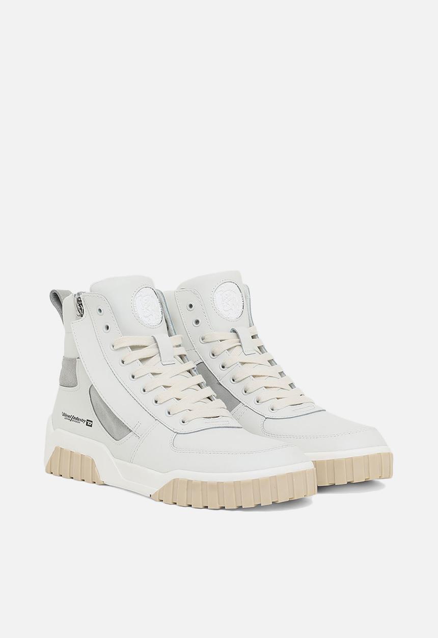 Diesel  - S-rua mid sk sneakers - white / grey violet