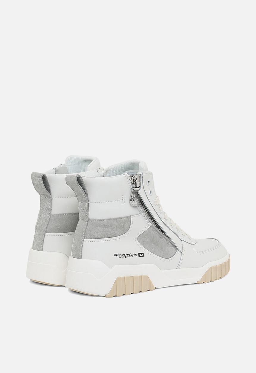 Diesel  - S-rua mid sk sneakers - white / grey violet