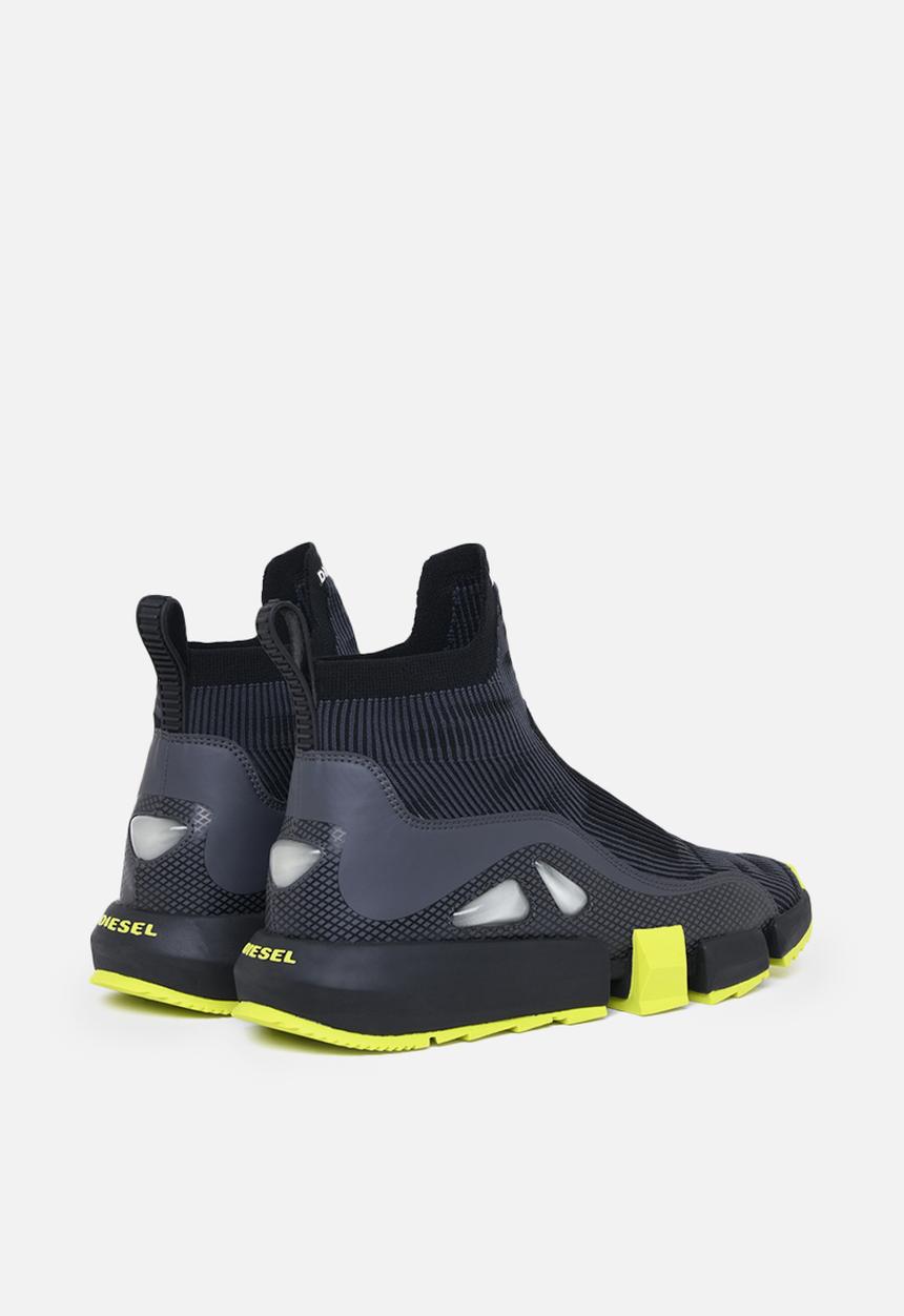Diesel  - H-padola mid trek sneakers - black / asphalt