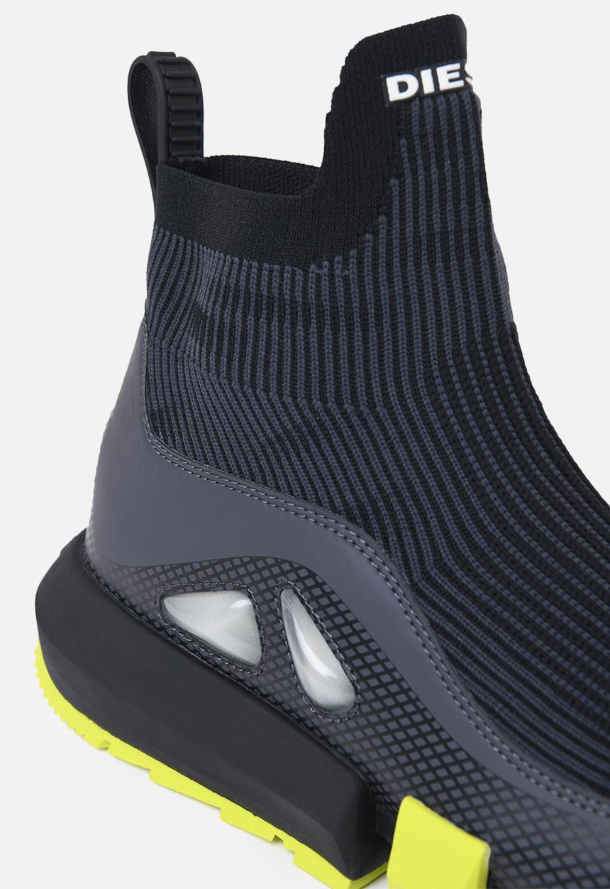 Diesel  - H-padola mid trek sneakers - black / asphalt