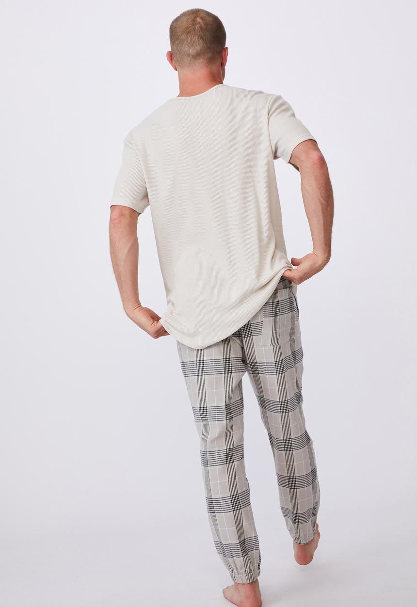 Cotton On - Pj drake - oatmeal check