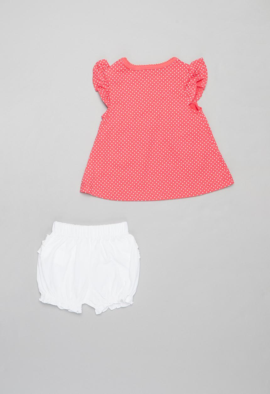 Pop Candy - Girls 3 piece set - white & pink 
