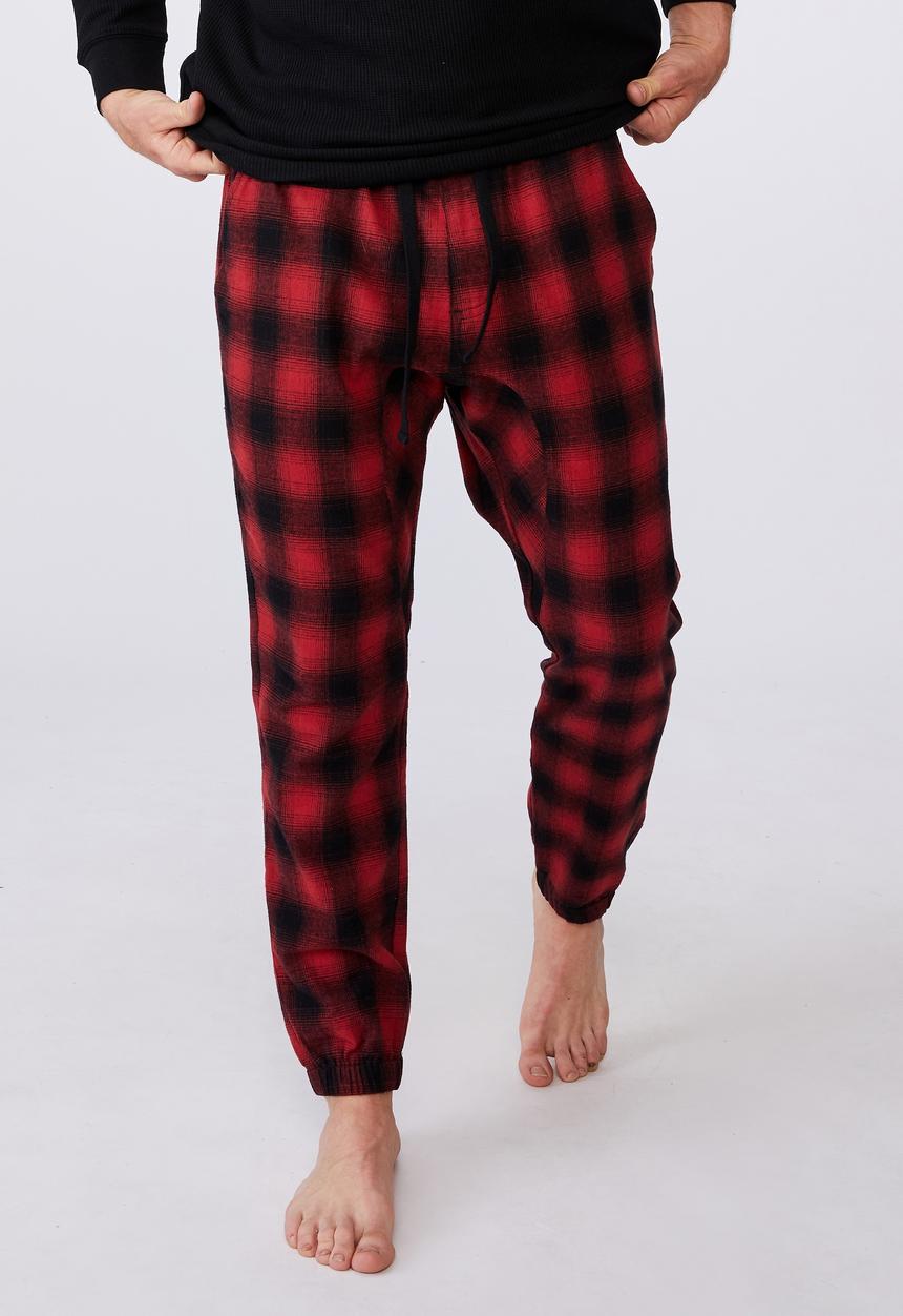 Cotton On - Pj drake - oxblood check