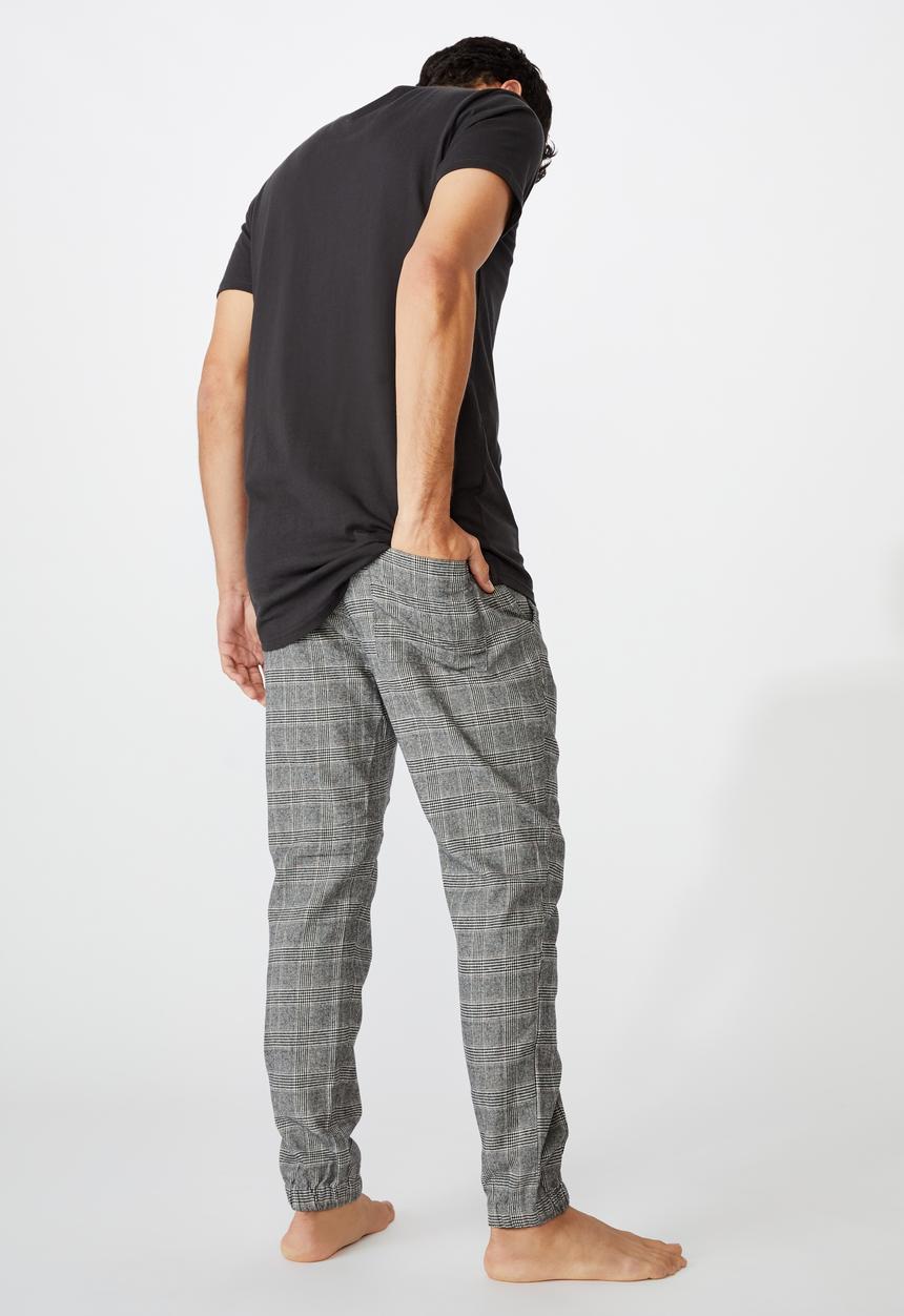 Cotton On - Pj drake - white black micro check