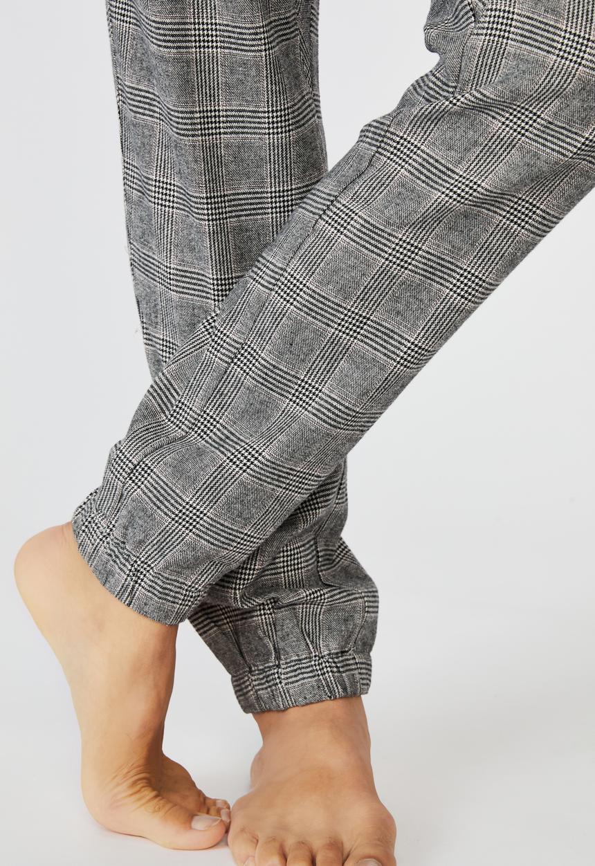 Cotton On - Pj drake - white black micro check
