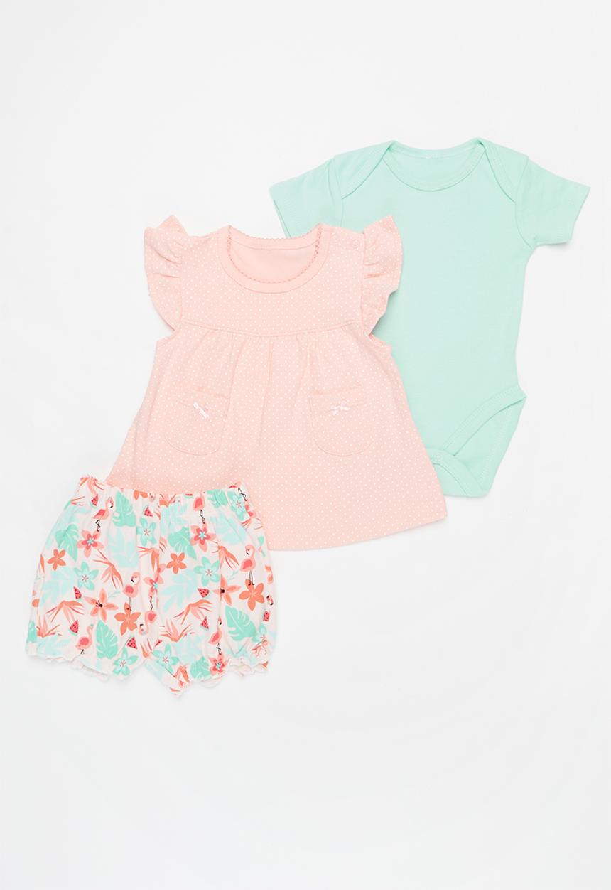 Pop Candy - Bodysuit, dress & shorts set - multi
