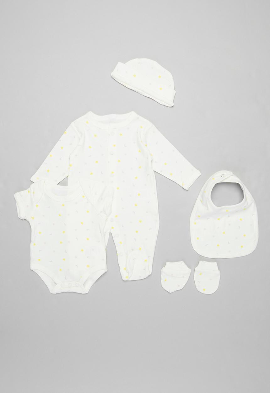 Pop Candy - Babygrow, bodysuit & bib set - white