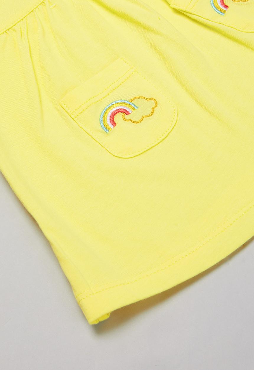 Pop Candy - Girls 3 piece set - yellow & white 