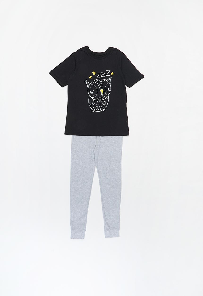 Pop Candy - Boys tee & pants pj set - multi
