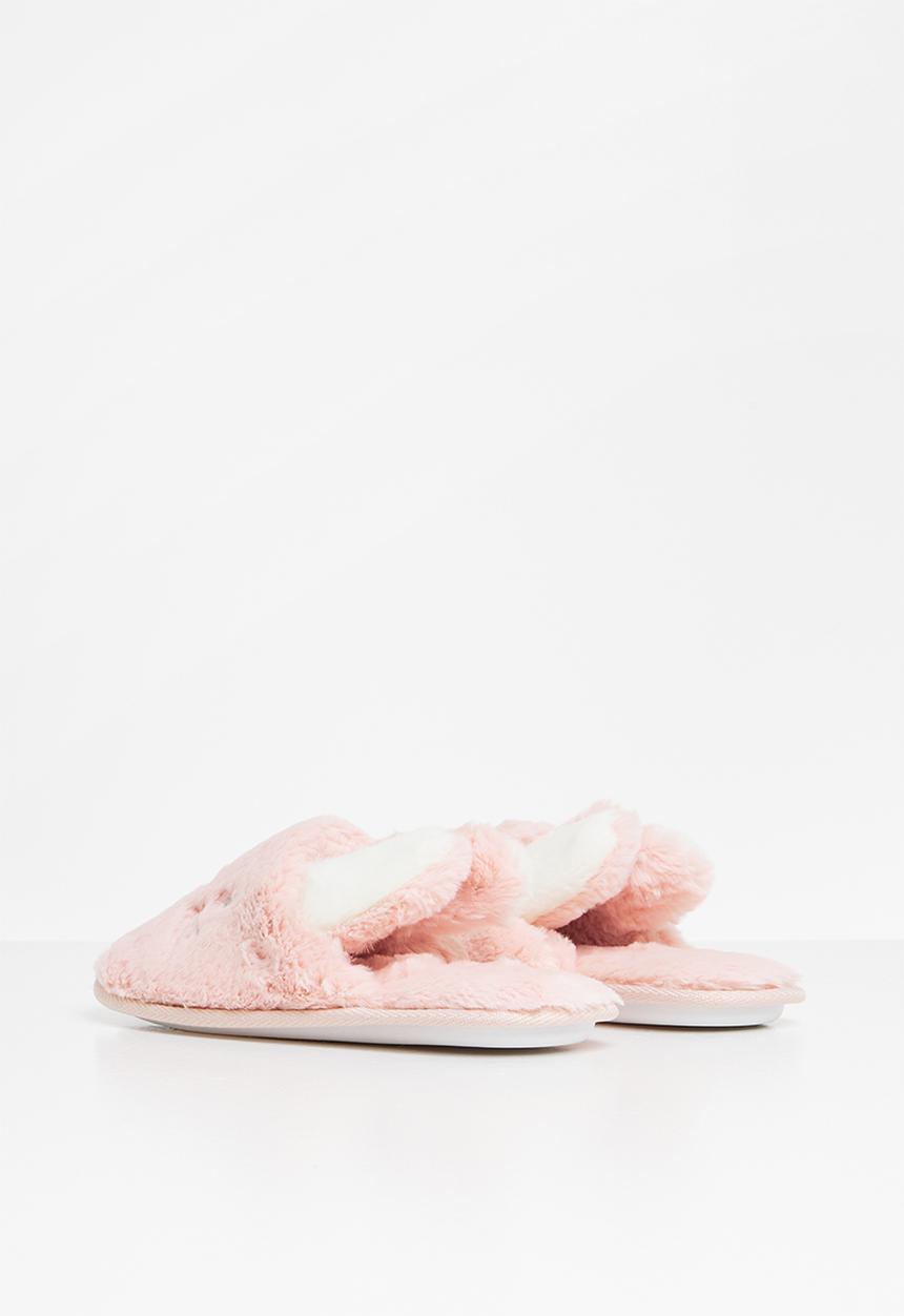 Rebel Republic - Girls kitty slippers - pink