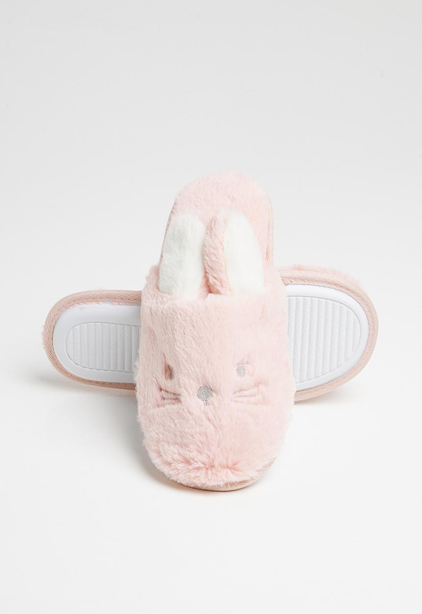 Rebel Republic - Girls kitty slippers - pink