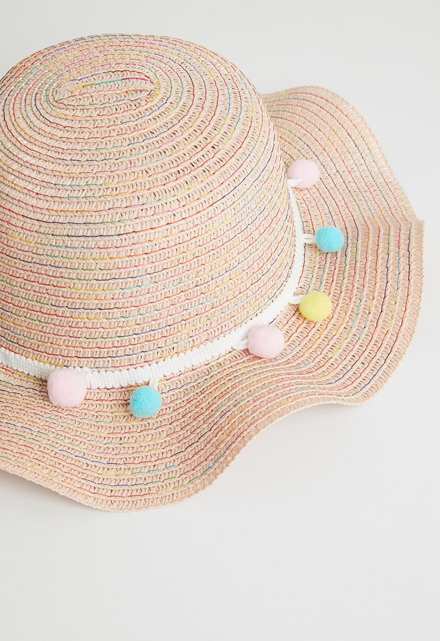 Pop Candy - Girls straw hat - pink