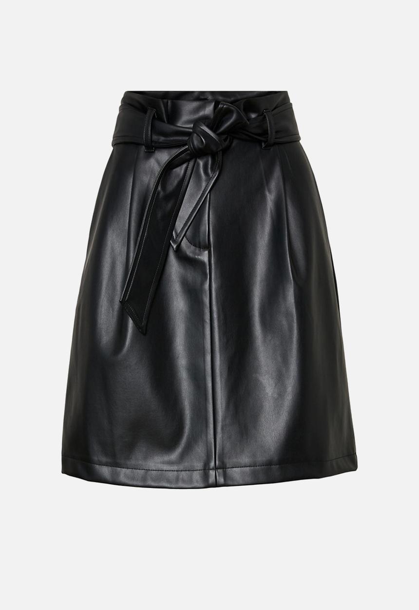 Vero Moda - Solamynte short coated skirt - black