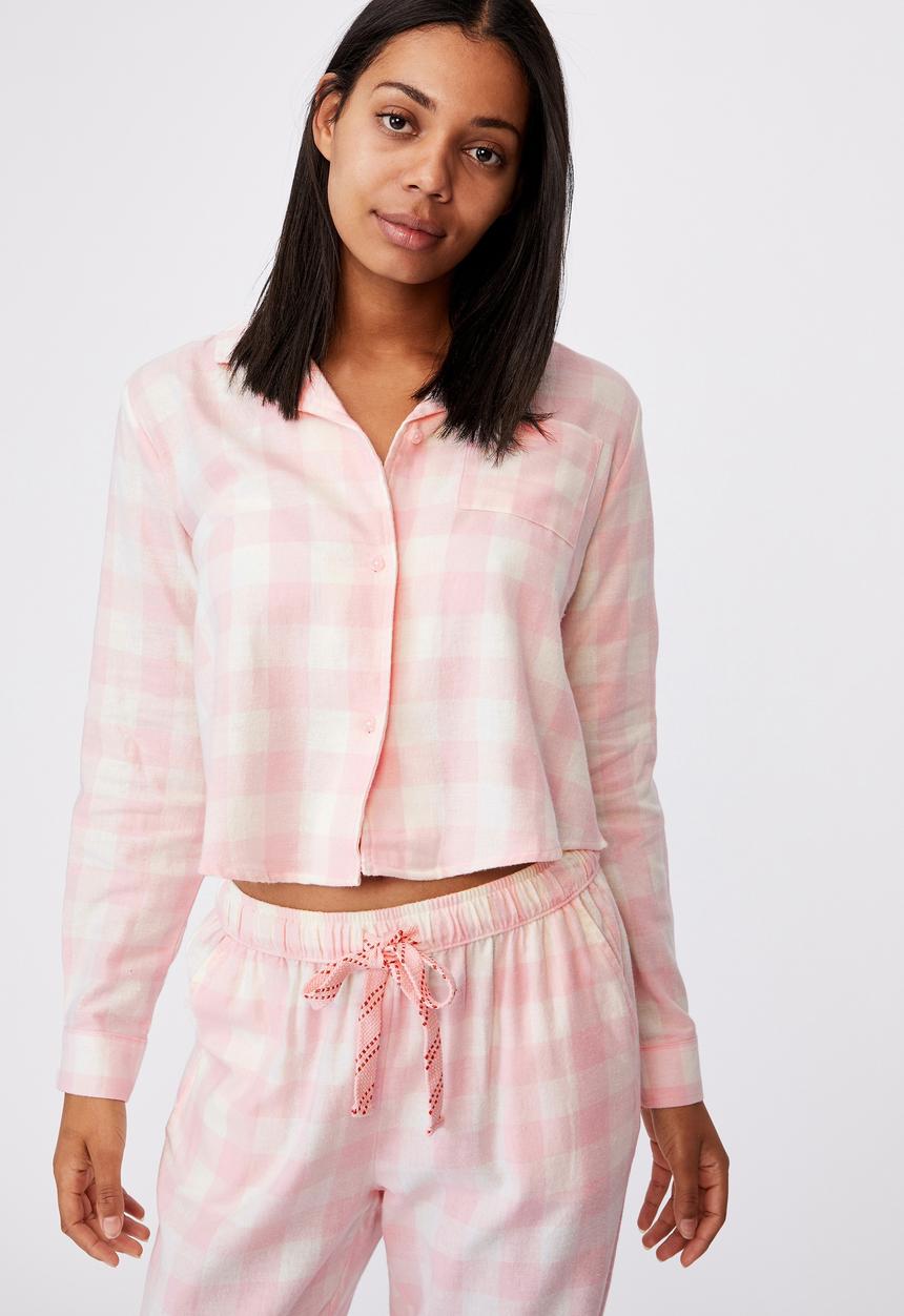 Cotton On - Flannel sleep shirt - gingham check