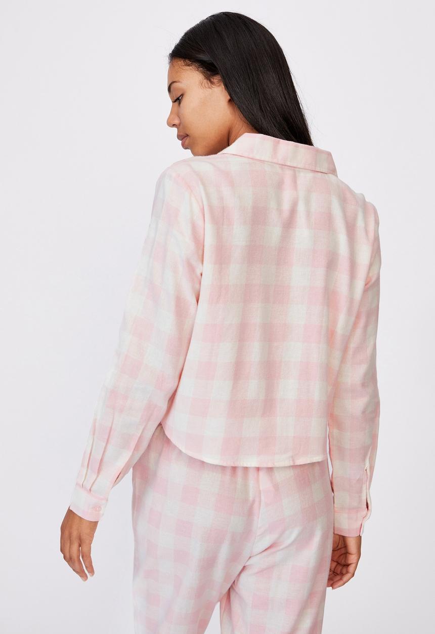 Cotton On - Flannel sleep shirt - gingham check