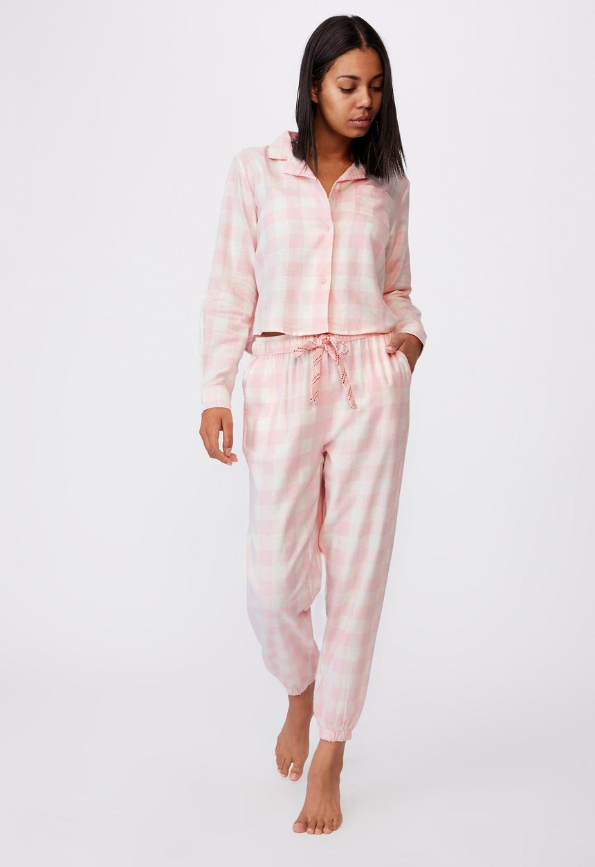 Cotton On - Flannel sleep shirt - gingham check