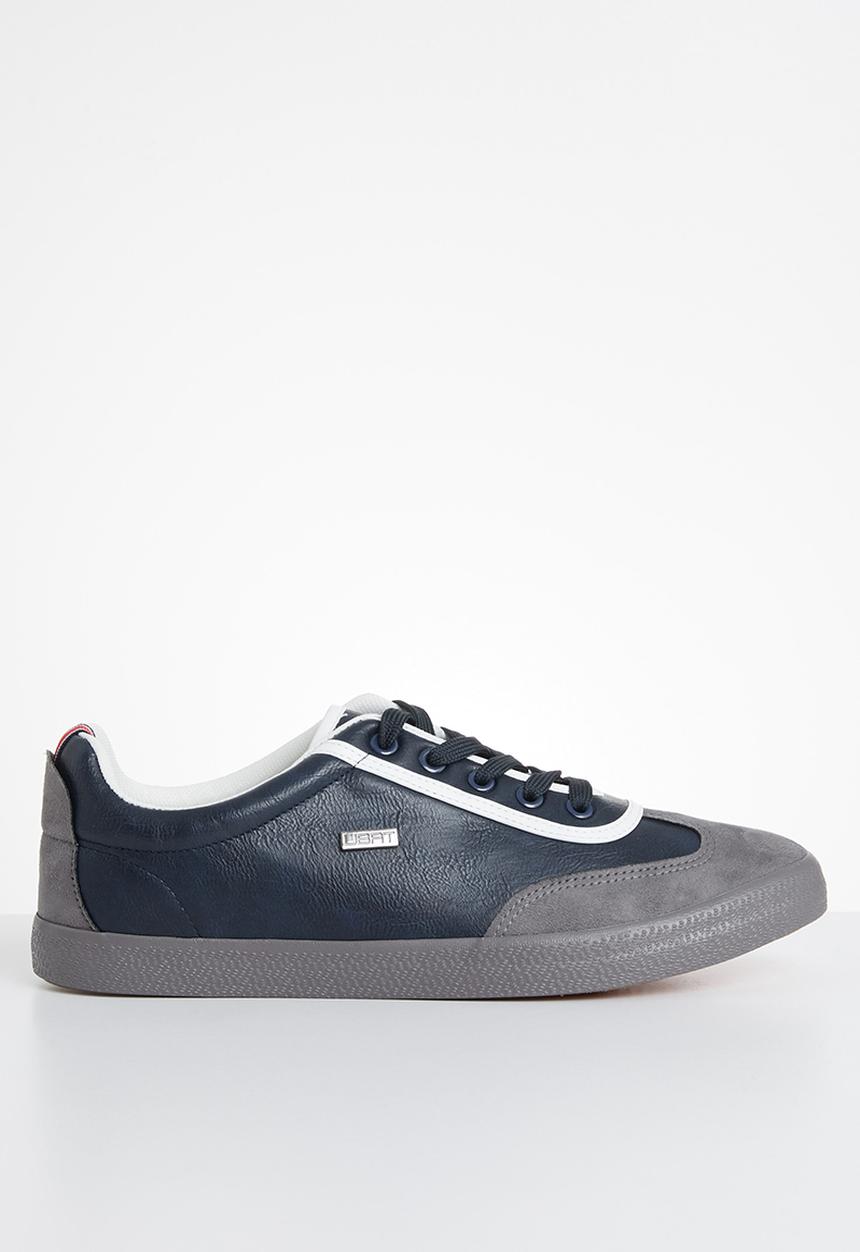 UrbanArt - LA 13 lea sneaker - grey & navy 