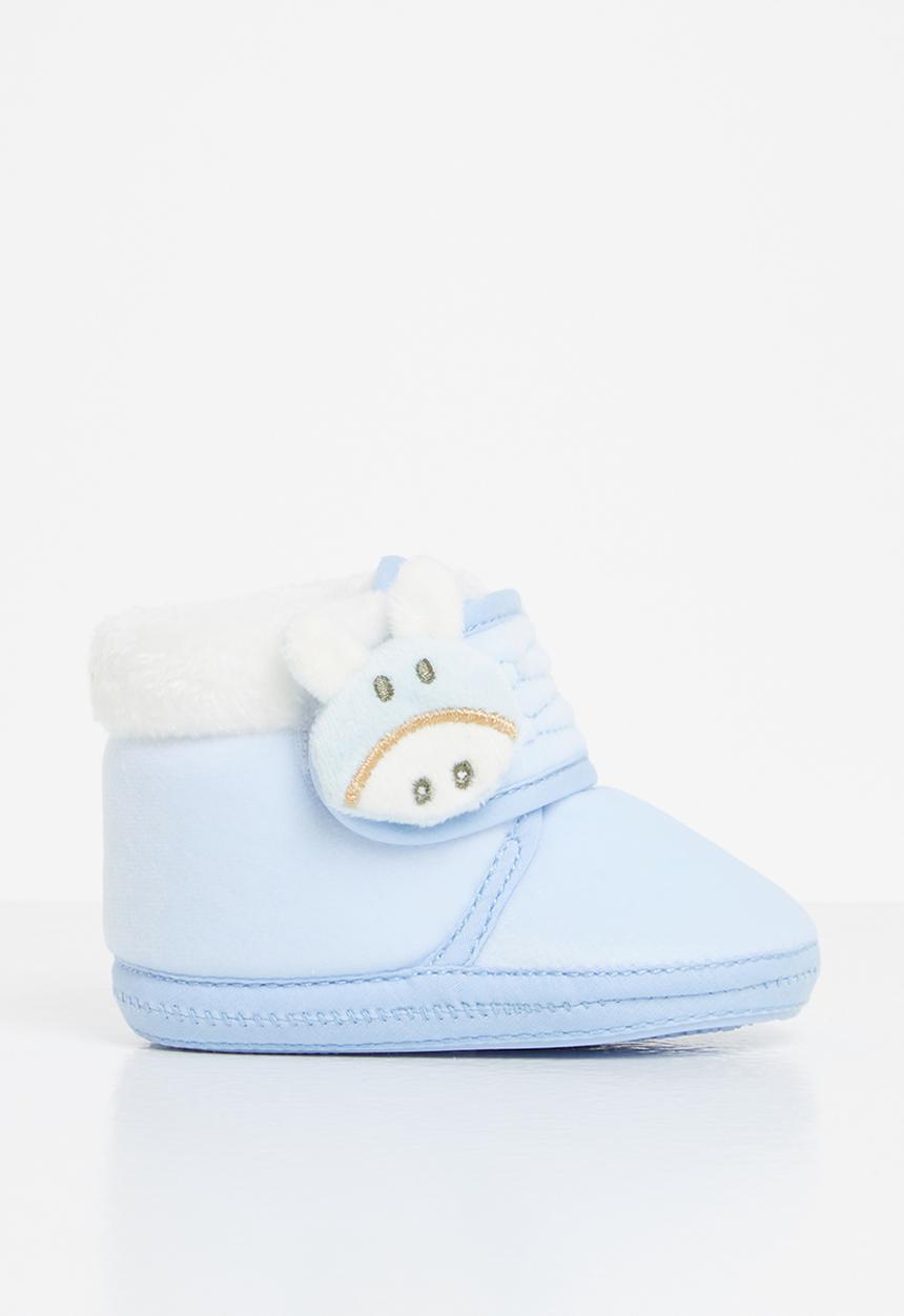 Pop Candy - Boys bunny booties - blue