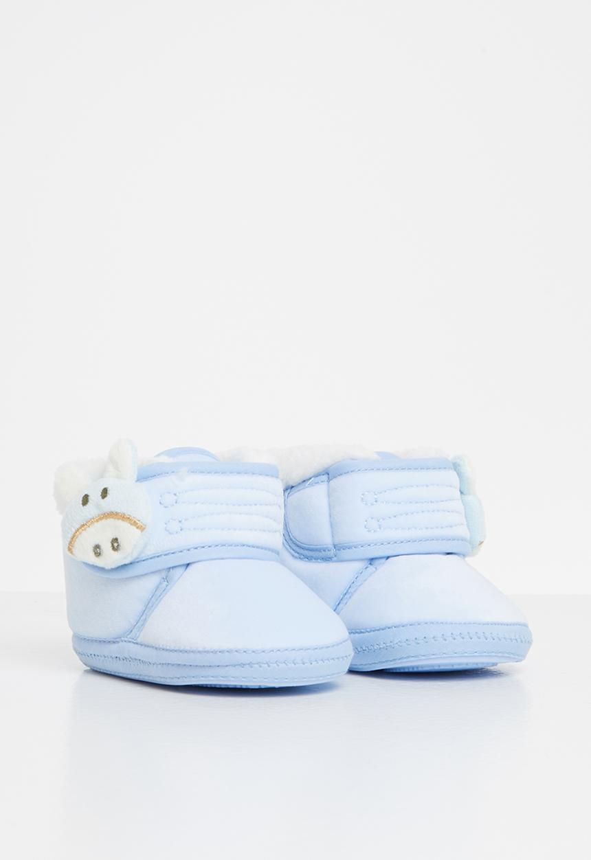 Pop Candy - Boys bunny booties - blue