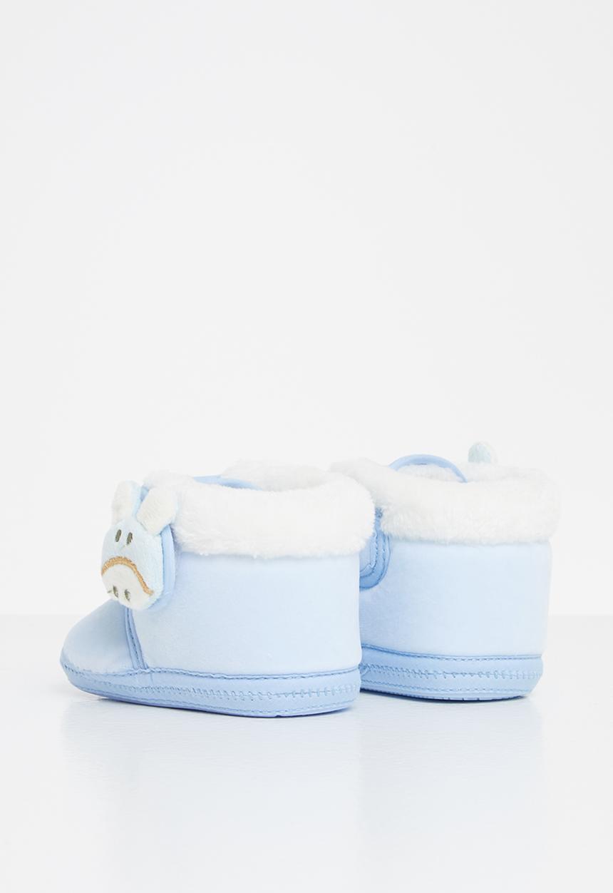Pop Candy - Boys bunny booties - blue
