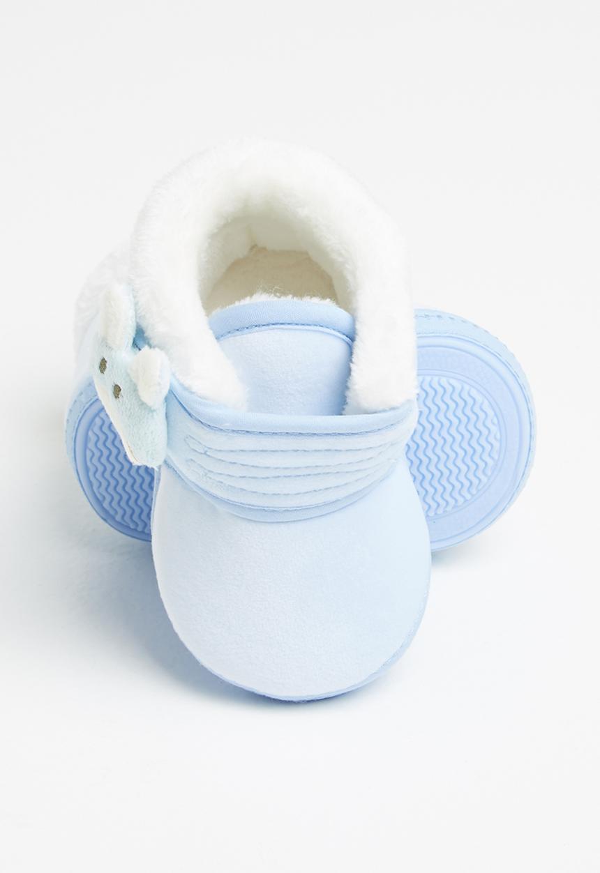 Pop Candy - Boys bunny booties - blue