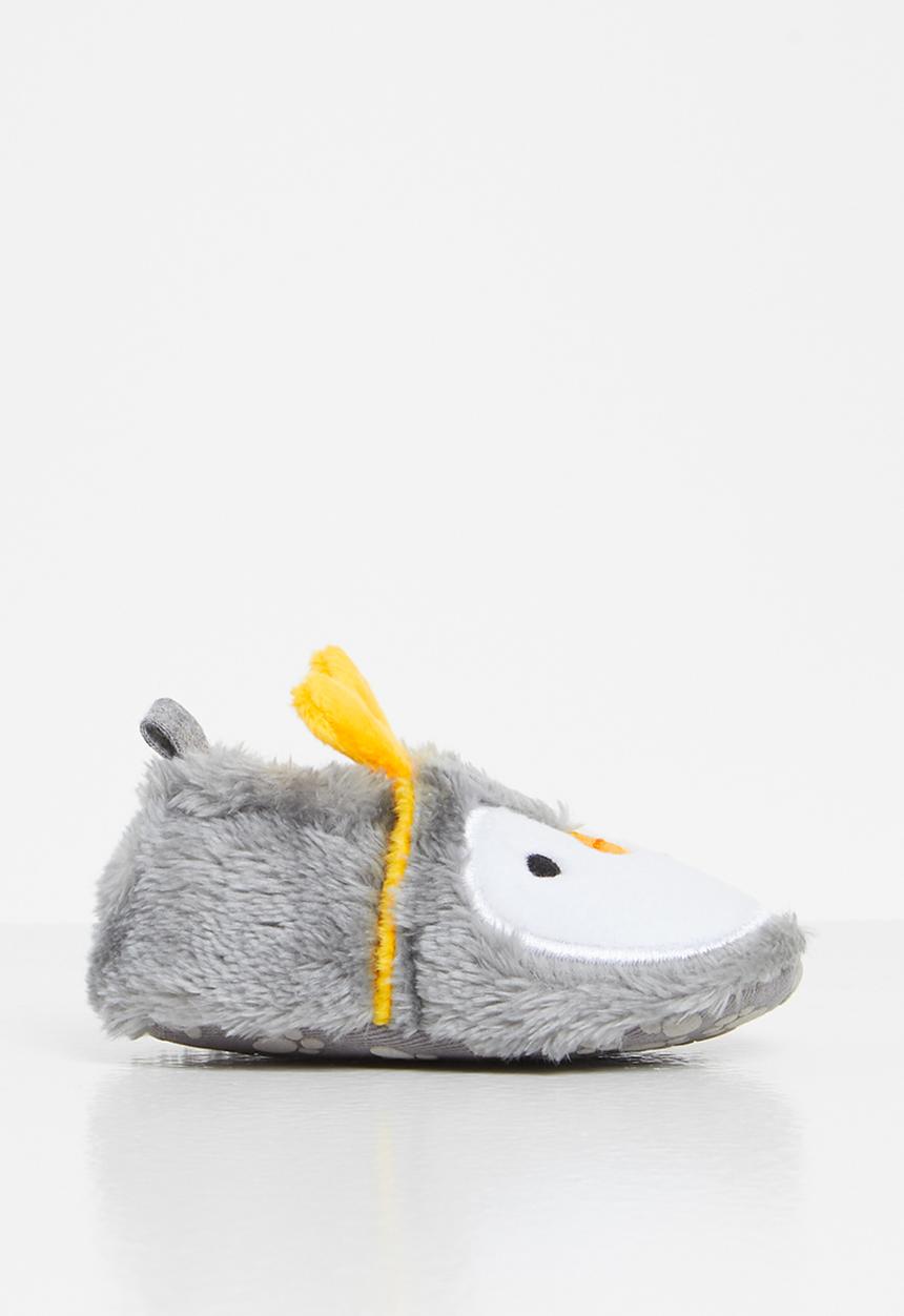 Pop Candy - Penguin booties - grey