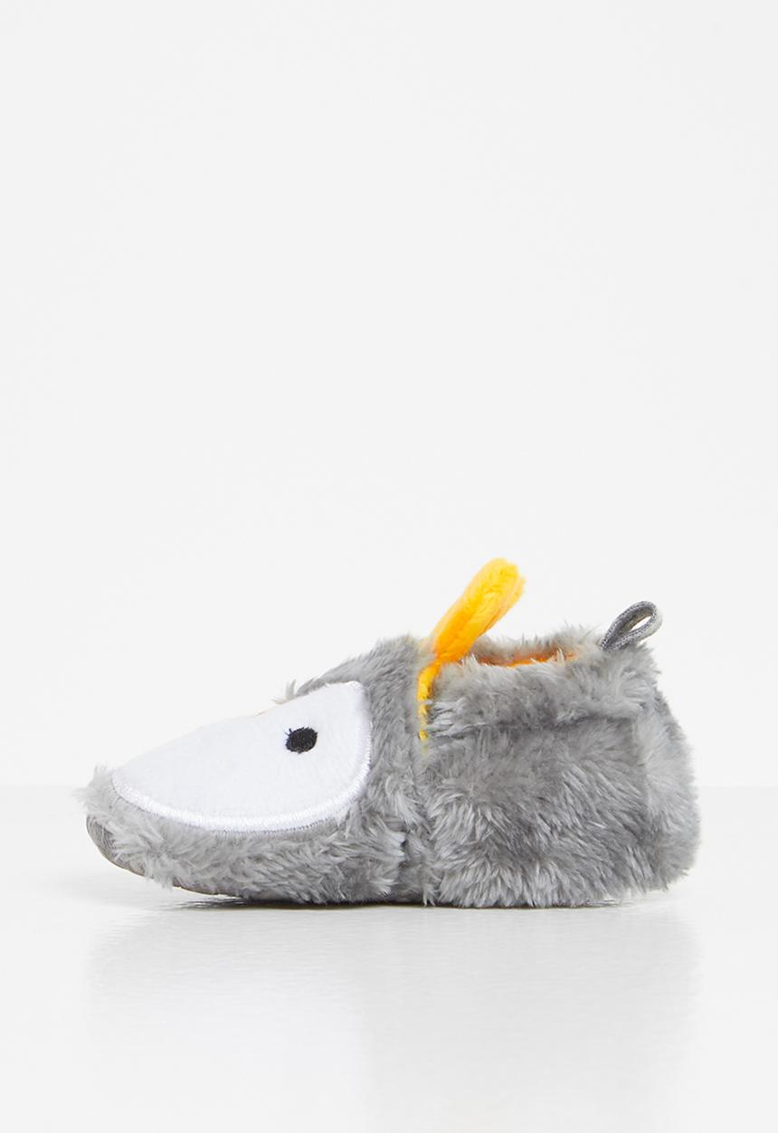 Pop Candy - Penguin booties - grey