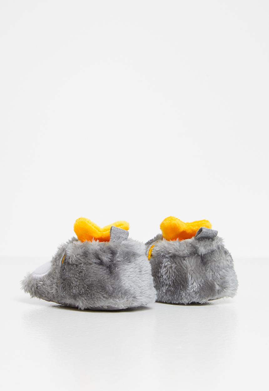 Pop Candy - Penguin booties - grey