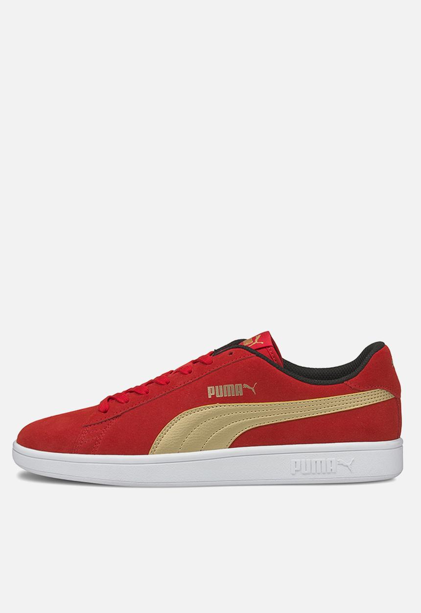 PUMA - Puma smash v2 - high risk red-puma team gold-puma white