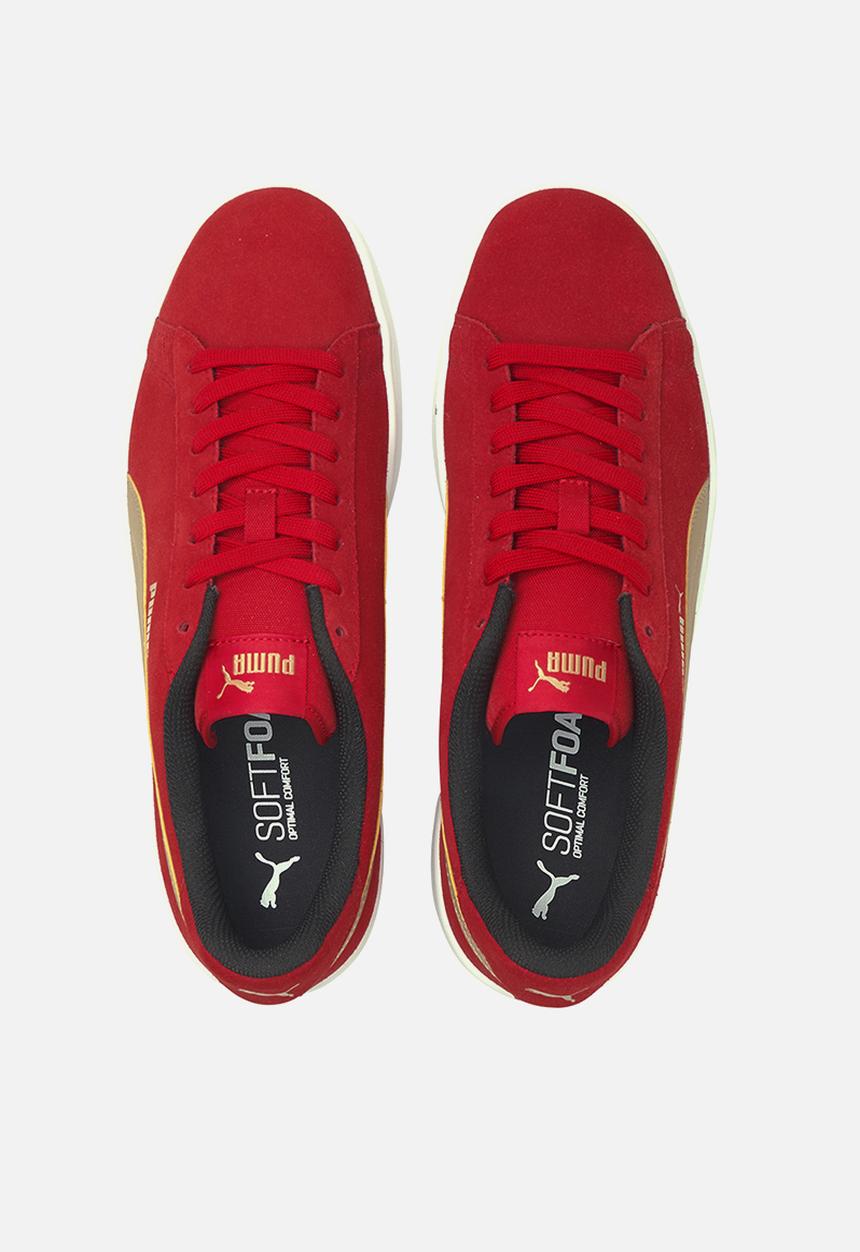 PUMA - Puma smash v2 - high risk red-puma team gold-puma white