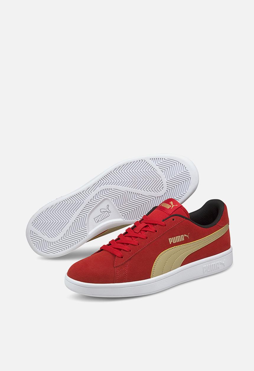 PUMA - Puma smash v2 - high risk red-puma team gold-puma white