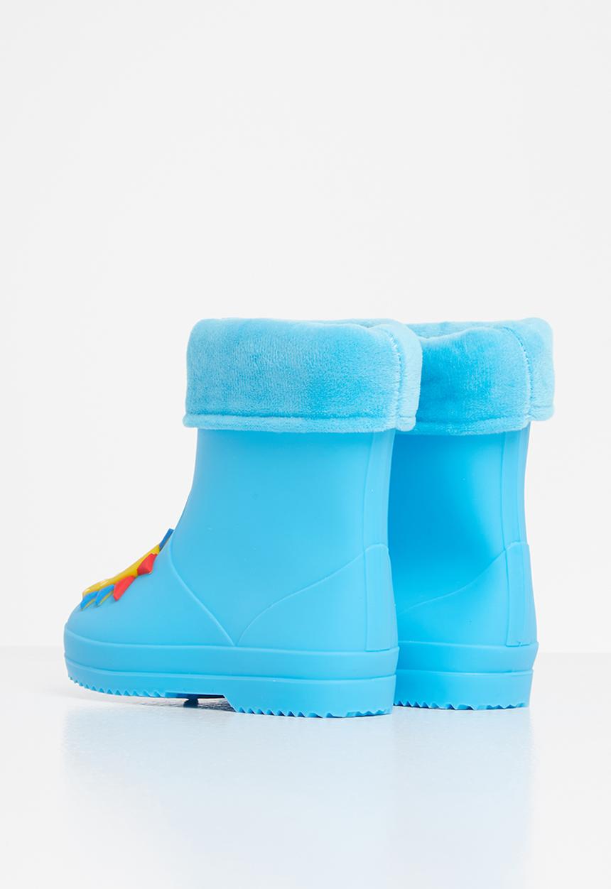 Pop Candy - Boys dino rain boots - blue