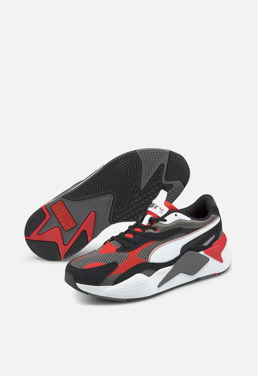 PUMA - Rs-x³ twill airmesh - castlerock-poppy red