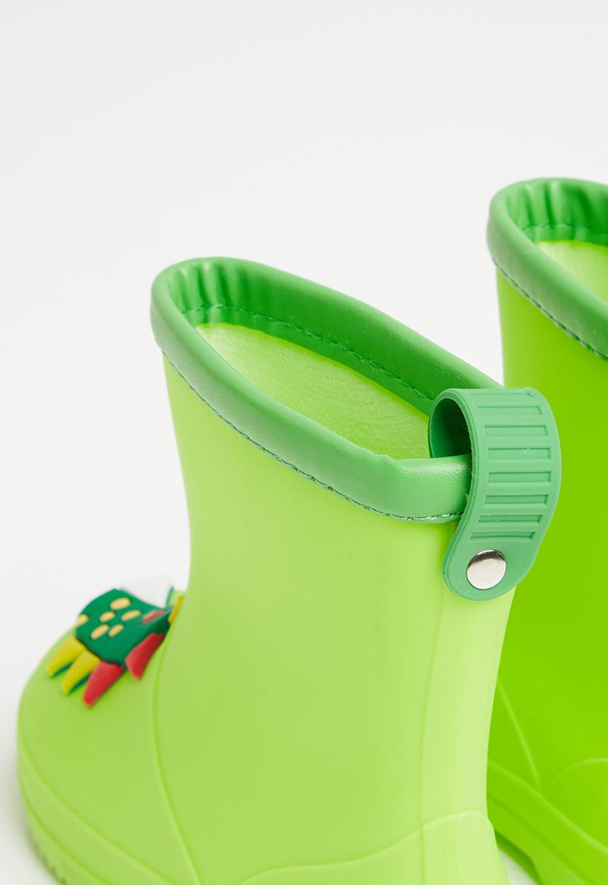Pop Candy - Boys dino rain boots - green