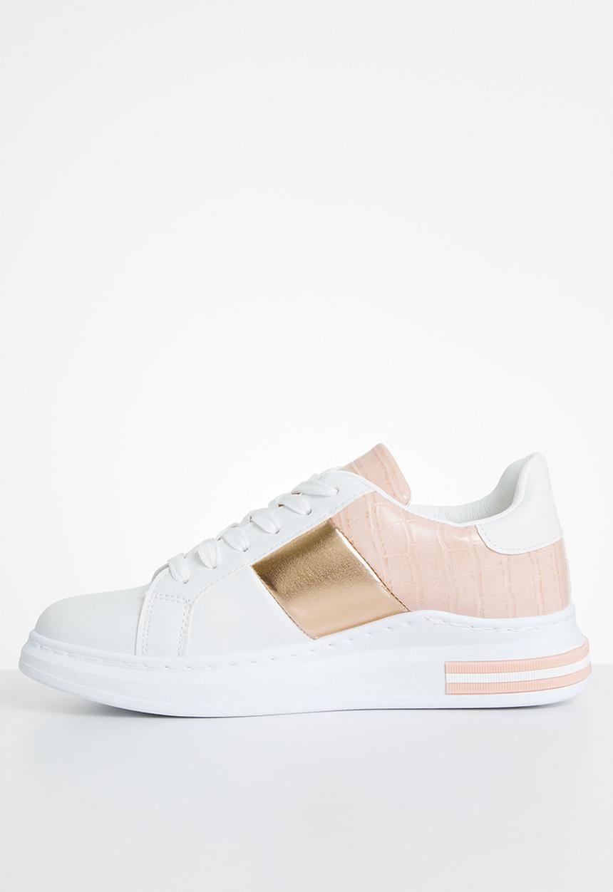 KANGOL - Stella sneaker - white & pink