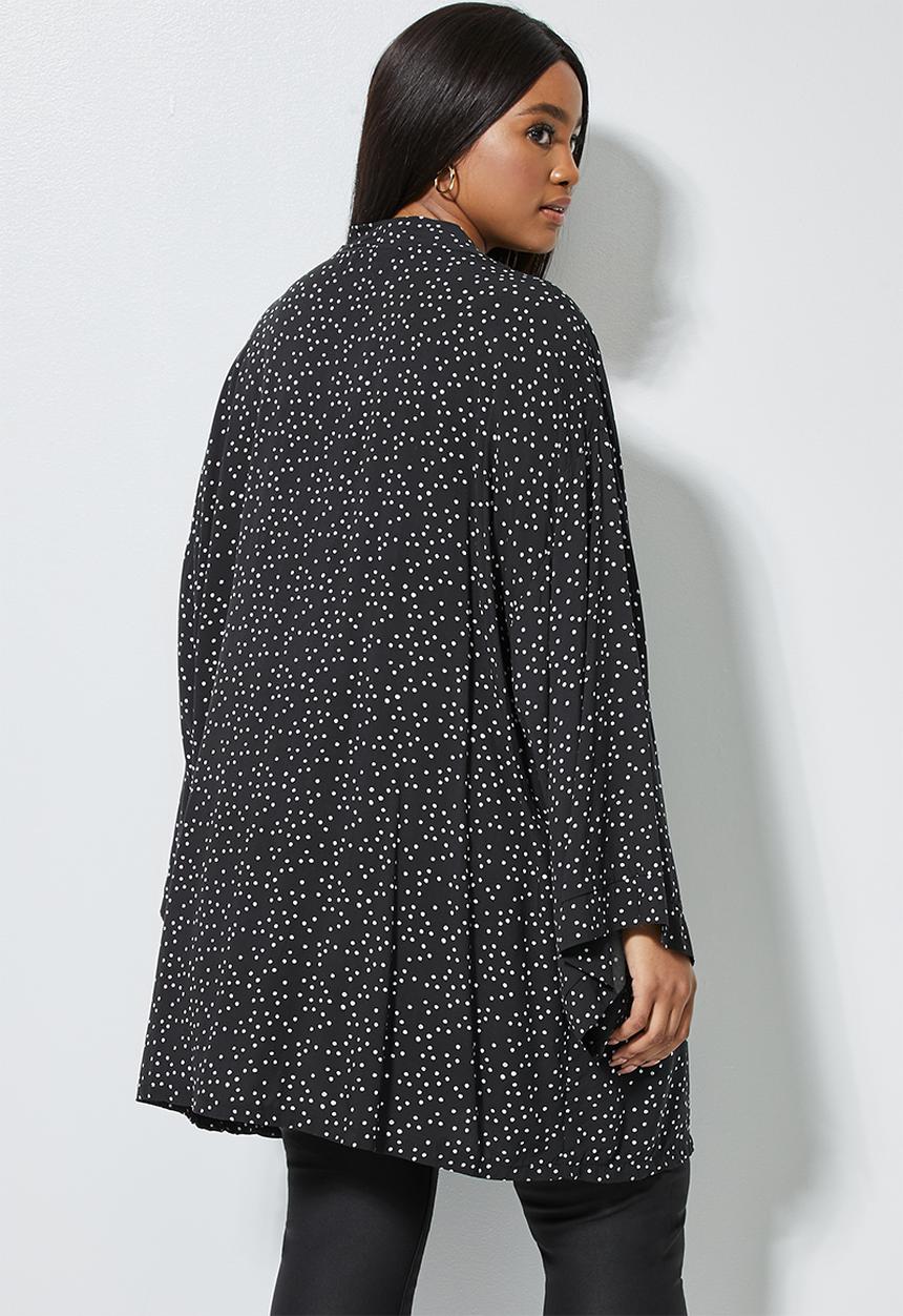 Superbalist - Short shacket - black & white 