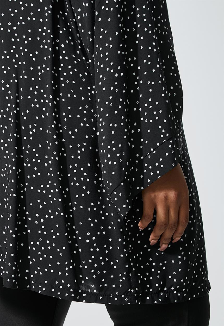 Superbalist - Short shacket - black & white 
