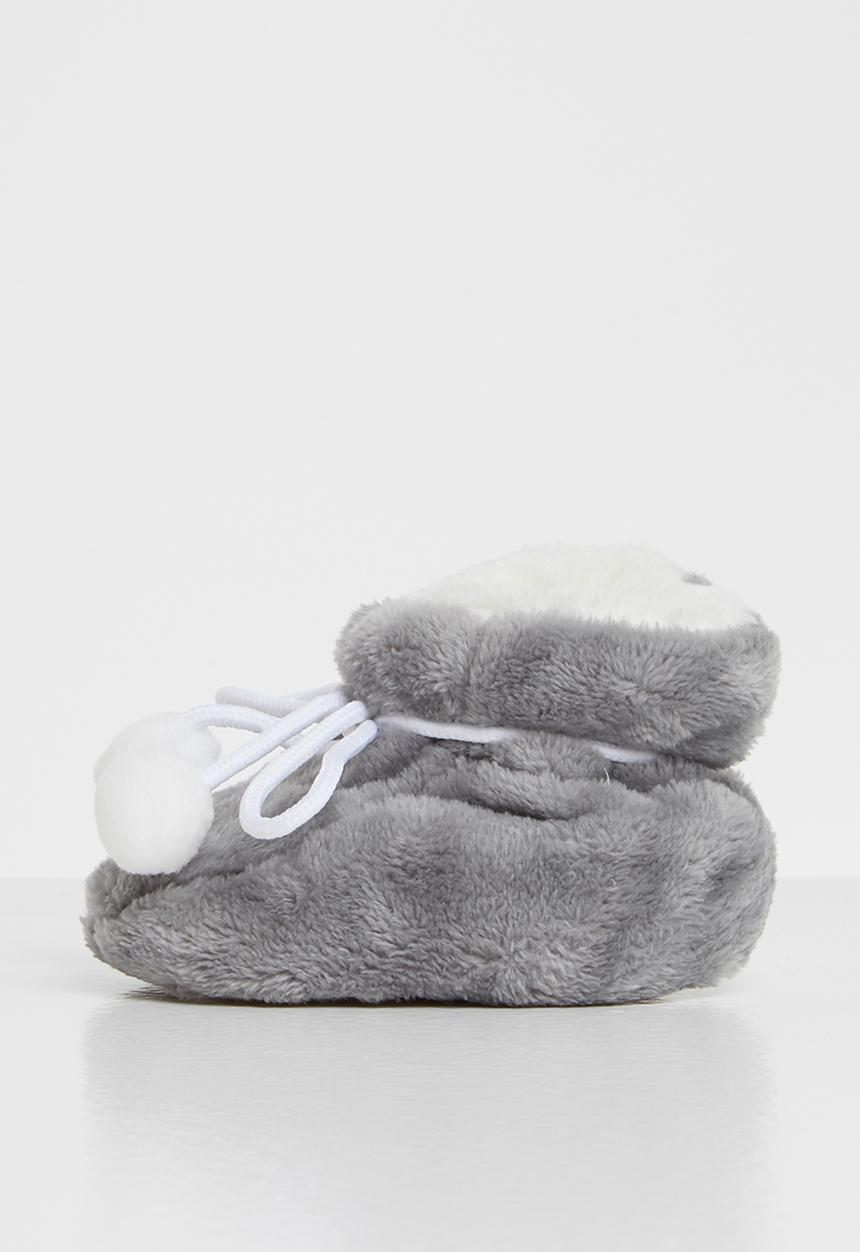Pop Candy - Baby boys slippers - charcoal