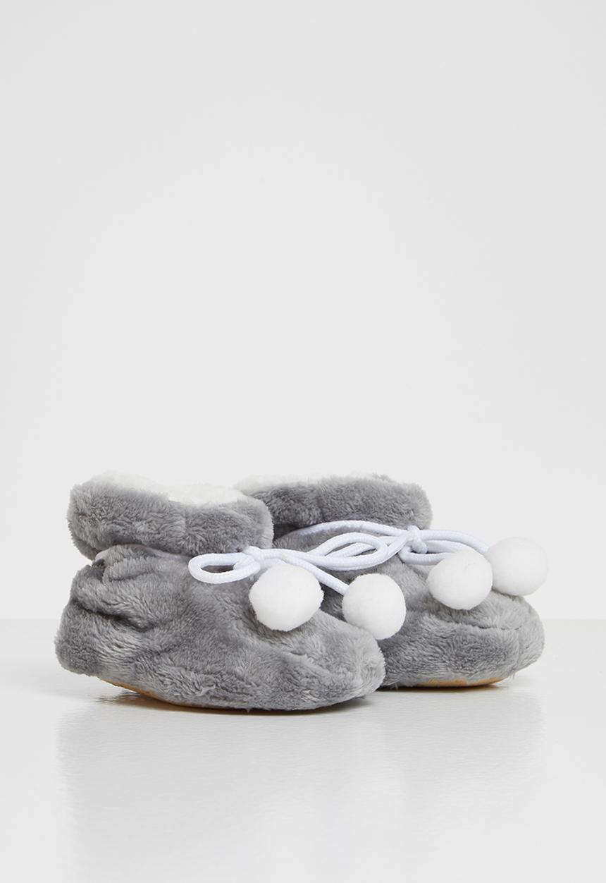 Pop Candy - Baby boys slippers - charcoal
