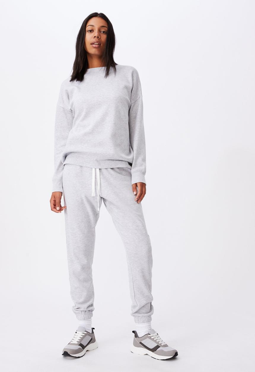 Cotton On - Lifestyle long sleeve crew top - grey