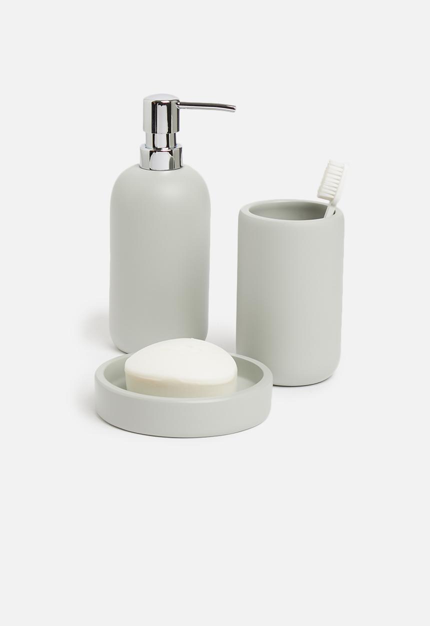 Sixth Floor - Otto polyresin soap dish - grey