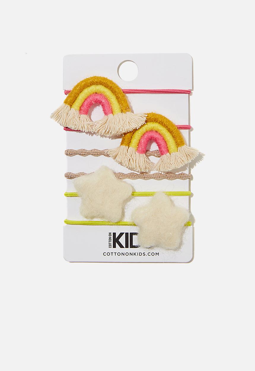 Cotton On - Hannah hair ties - yellow & pink 