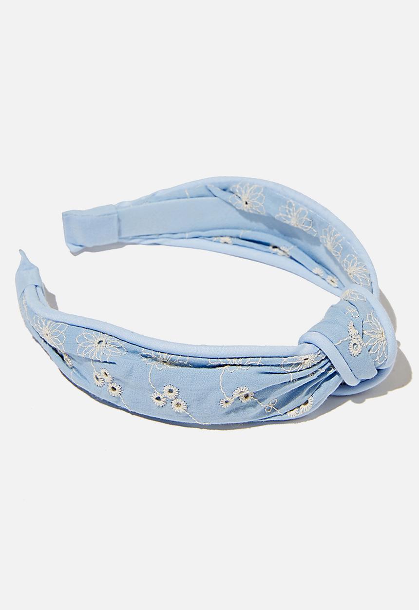 Cotton On - Knotted headband - blue