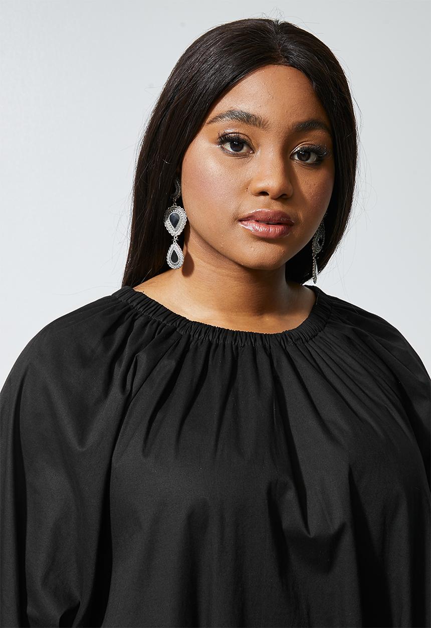 Superbalist - Volume midi with pockets - black