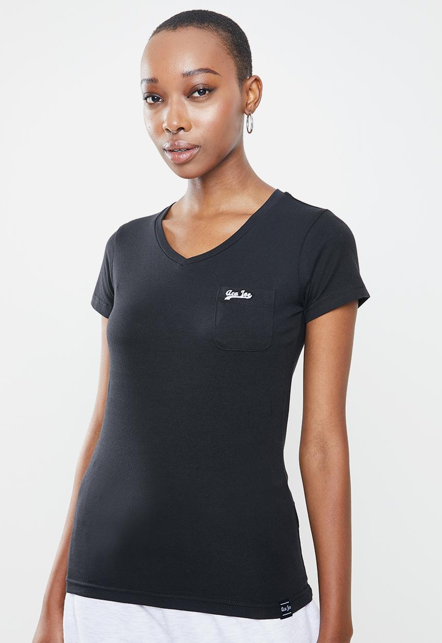 Aca Joe - Aca joe v neck T-shirt - black